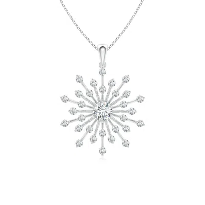 ANGARA LAB-GROWN PRONG-SET DIAMOND SUNBURST PENDANT