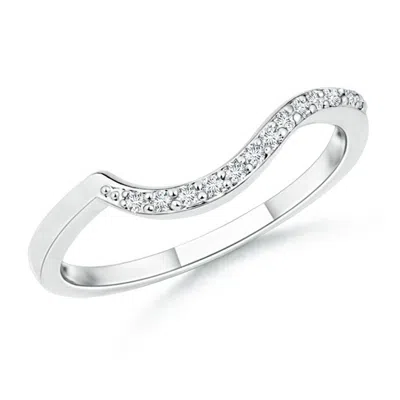 ANGARA LAB-GROWN PRONG SET DIAMOND SWIRL WEDDING RING FOR WOMEN