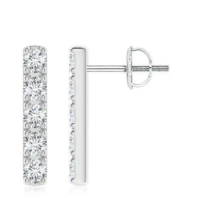 ANGARA LAB-GROWN PRONG-SET DIAMOND VERTICAL BAR STUD EARRINGS