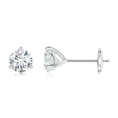 ANGARA LAB-GROWN PRONG-SET ROUND DIAMOND MARTINI STUD EARRINGS