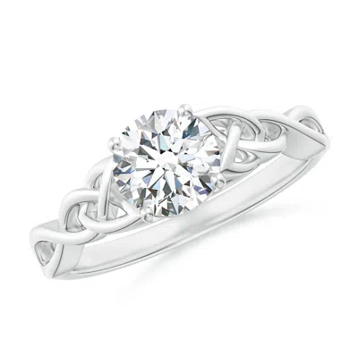 ANGARA LAB-GROWN ROUND DIAMOND CELTIC KNOT ENGAGEMENT RING