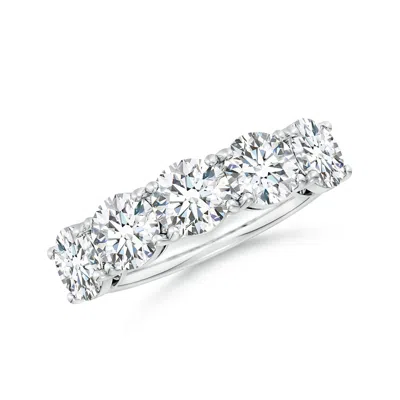 ANGARA LAB-GROWN ROUND DIAMOND FIVE STONE CLASSIC ANNIVERSARY RING