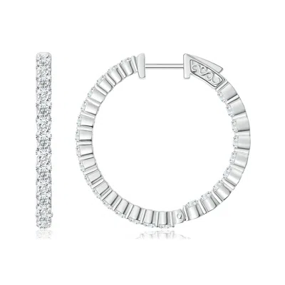 ANGARA LAB-GROWN ROUND DIAMOND INSIDE OUT HOOP EARRINGS
