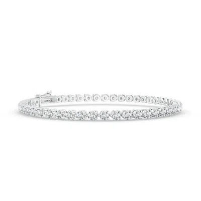 ANGARA LAB-GROWN ROUND DIAMOND LINK TENNIS BRACELET