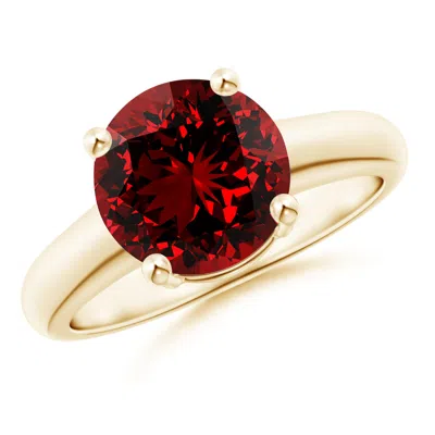 ANGARA LAB-GROWN ROUND RUBY SOLITAIRE ENGAGEMENT RING