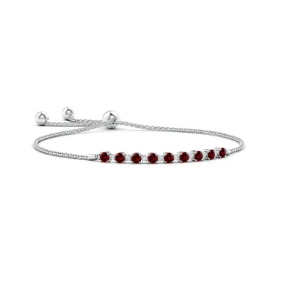 ANGARA LAB-GROWN RUBY AND LAB DIAMOND TENNIS BOLO BRACELET