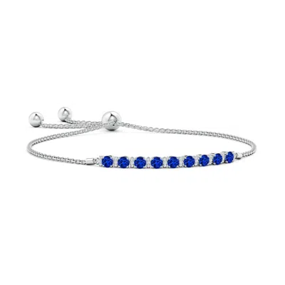 ANGARA LAB-GROWN SAPPHIRE BOLO BRACELET WITH DIAMOND ACCENTS