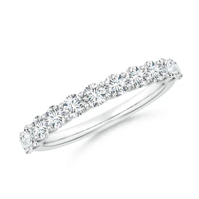 ANGARA LAB-GROWN SHARED PRONG-SET ROUND DIAMOND HALF ETERNITY WEDDING RING
