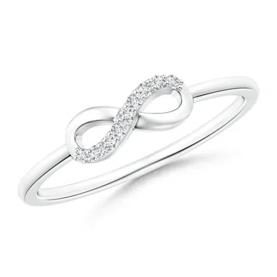 ANGARA LAB-GROWN SIDEWAYS TWIST DIAMOND ACCENT INFINITY RING