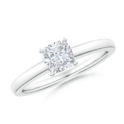 ANGARA LAB-GROWN SOLITAIRE CUSHION DIAMOND TAPERED SHANK ENGAGEMENT RING