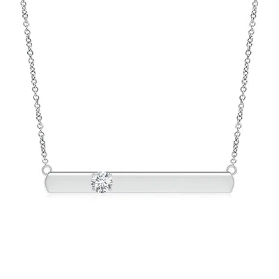 ANGARA LAB-GROWN SOLITAIRE DIAMOND BAR PENDANT NECKLACE