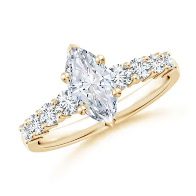 ANGARA LAB-GROWN SOLITAIRE MARQUISE DIAMOND GRADUATED ENGAGEMENT RING