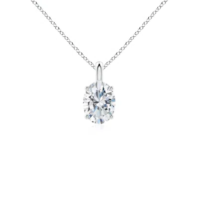 ANGARA LAB-GROWN SOLITAIRE OVAL DIAMOND CLASSIC PENDANT