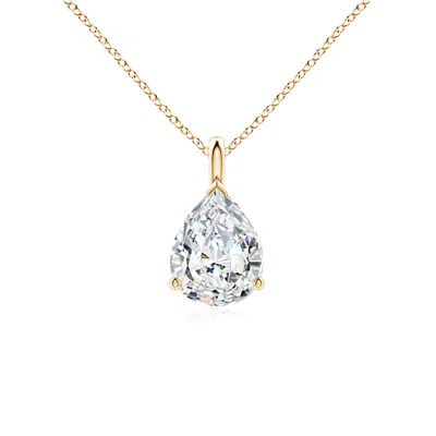 ANGARA LAB-GROWN SOLITAIRE PEAR DIAMOND CLASSIC PENDANT