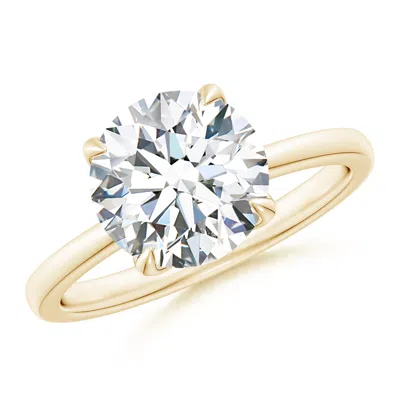 ANGARA LAB-GROWN SOLITAIRE ROUND DIAMOND CLASSIC ENGAGEMENT RING