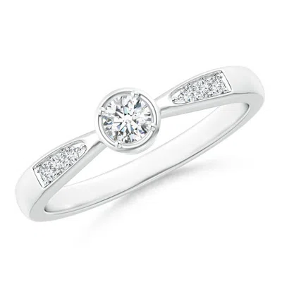 ANGARA LAB-GROWN TAPERED ROUND DIAMOND SOLITAIRE PROMISE RING