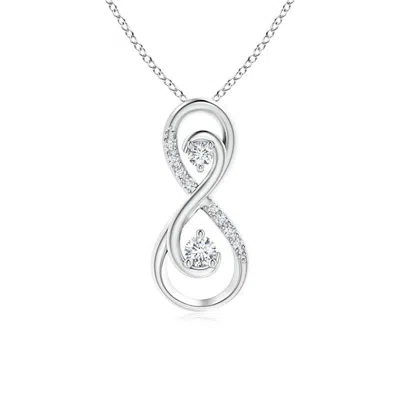 ANGARA LAB-GROWN TOGETHER FOREVER TWO STONE DIAMOND INFINITY PENDANT FOR MOM