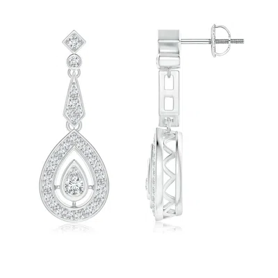 ANGARA LAB-GROWN VINTAGE INSPIRED DIAMOND DROP EARRINGS