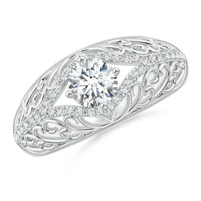 ANGARA LAB-GROWN VINTAGE INSPIRED DIAMOND FILIGREE ENGAGEMENT RING