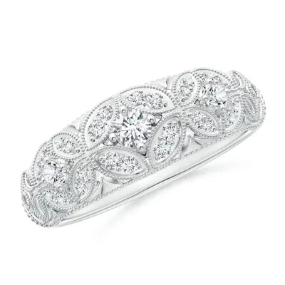 ANGARA LAB-GROWN VINTAGE INSPIRED DIAMOND FLORAL ANNIVERSARY RING