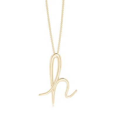 ANGARA ANGARA LOWERCASE "H" INITIAL PENDANT