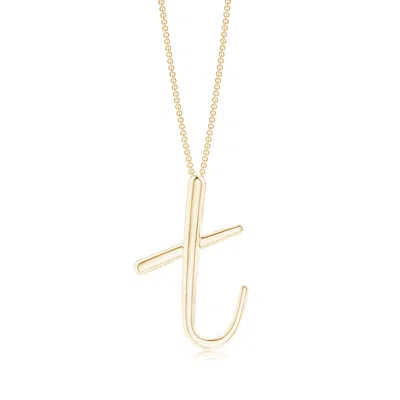 ANGARA ANGARA LOWERCASE "T" INITIAL PENDANT
