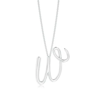 ANGARA ANGARA LOWERCASE "W" INITIAL PENDANT