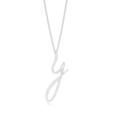 ANGARA ANGARA LOWERCASE "Y" INITIAL PENDANT