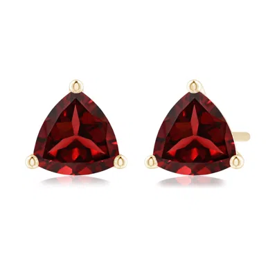ANGARA MARTINI-SET TRILLION GARNET STUD EARRINGS