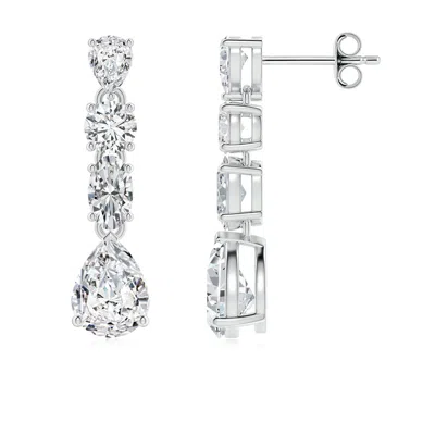 ANGARA MULTI-SHAPE DIAMOND DANGLE EARRINGS