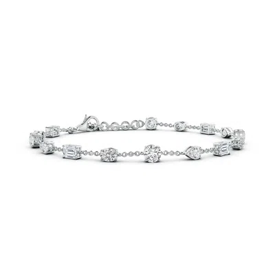ANGARA MULTI-SHAPE DIAMOND STATION BRACELET