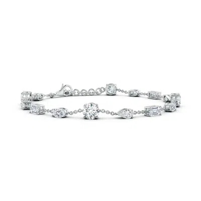 ANGARA MULTI-SHAPE LAB-GROWN DIAMOND STATION BRACELET