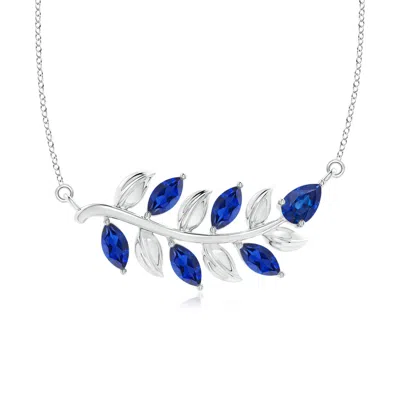 ANGARA NATURE INSPIRED BLUE SAPPHIRE TREE BRANCH NECKLACE
