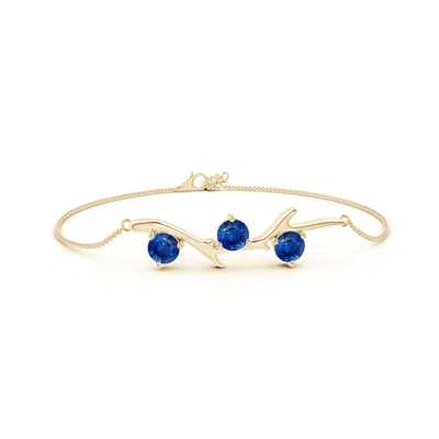 ANGARA NATURE INSPIRED ROUND SAPPHIRE TREE BRANCH BRACELET