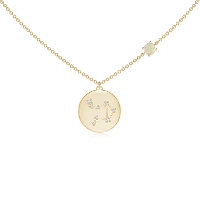 ANGARA OPAL LIBRA CONSTELLATION MEDALLION PENDANT