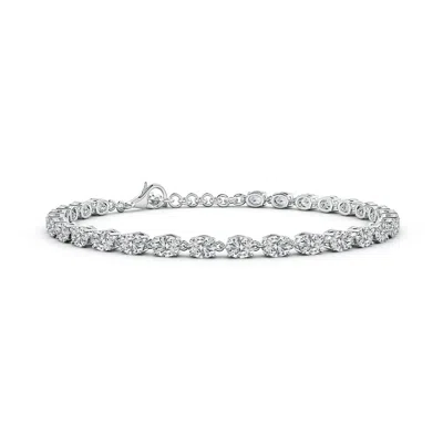 ANGARA OVAL DIAMOND TENNIS LINK BRACELET