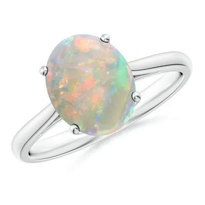 ANGARA OVAL SOLITAIRE OPAL COCKTAIL RING