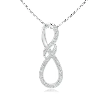 ANGARA PAVE-SET DIAMOND INFINITY SWIRL PENDANT