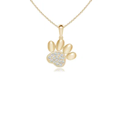 ANGARA PAVE-SET DIAMOND PAW PRINT PENDANT