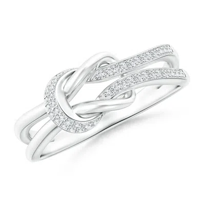 ANGARA PAVE-SET DIAMOND SPLIT INFINITY KNOT RING