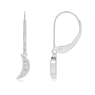 ANGARA PAVE-SET DIAMOND STAR AND MOON LEVERBACK EARRINGS