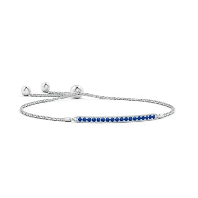 ANGARA PAVE-SET SAPPHIRE BAR BOLO BRACELET