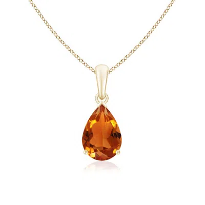 ANGARA PEAR-SHAPED CITRINE SOLITAIRE PENDANT