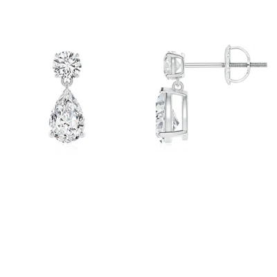 ANGARA PEAR-SHAPED DIAMOND DROP EARRINGS