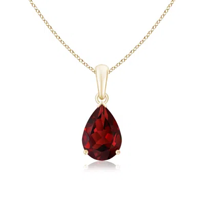 ANGARA PEAR-SHAPED GARNET SOLITAIRE PENDANT