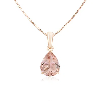 ANGARA PEAR-SHAPED MORGANITE SOLITAIRE PENDANT