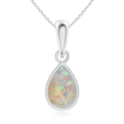 ANGARA PEAR-SHAPED OPAL SOLITAIRE DANGLE PENDANT