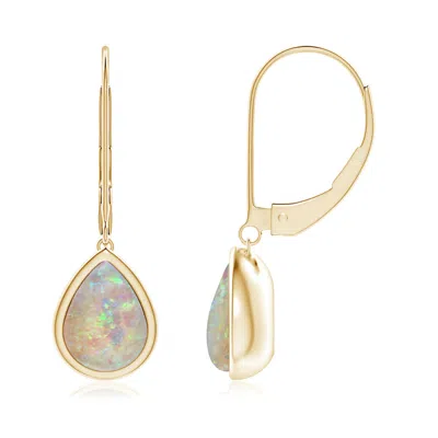 ANGARA PEAR-SHAPED OPAL SOLITAIRE DROP EARRINGS