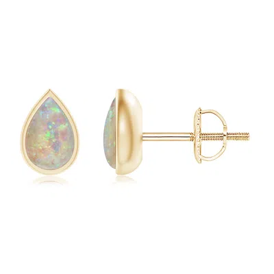 ANGARA PEAR-SHAPED OPAL SOLITAIRE STUD EARRINGS