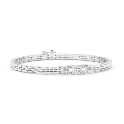 ANGARA PRINCESS & BAGUETTE DIAMOND RECTANGLE LINK BRACELET